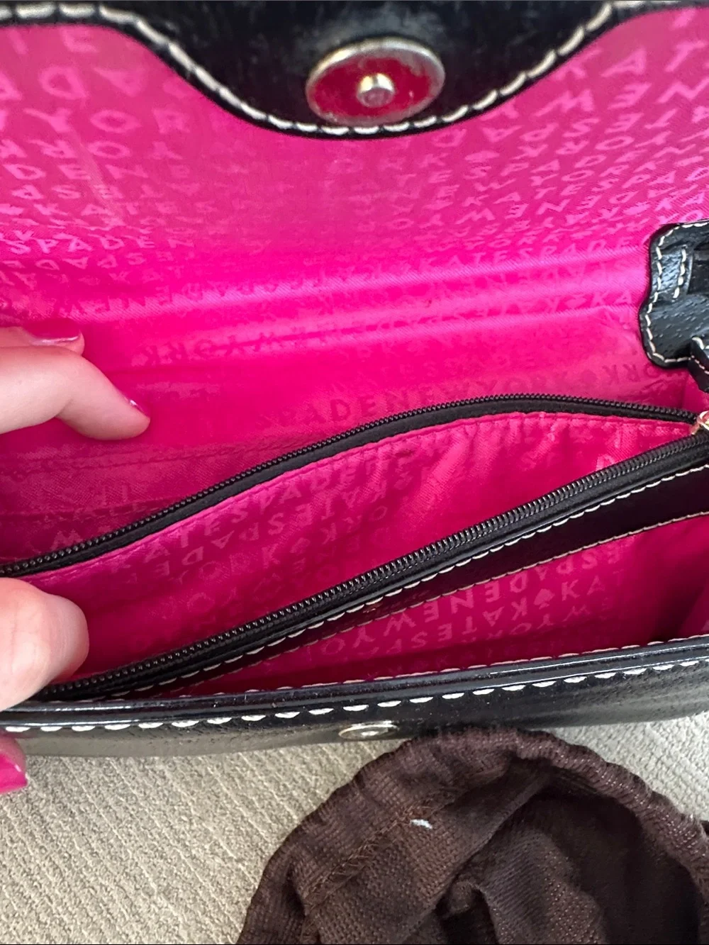 kate spade Black Leather Crossbody - Picture 4 of 5